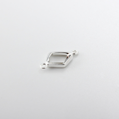 925 Sterling Silver Diamond Shape Connector