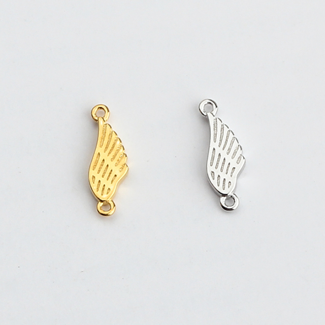 925 Sterling Silver Angle'S Wings Jewelry Charm