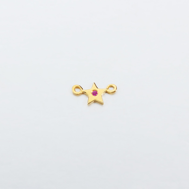 925 Sterling Silver Gemstone Star Connector