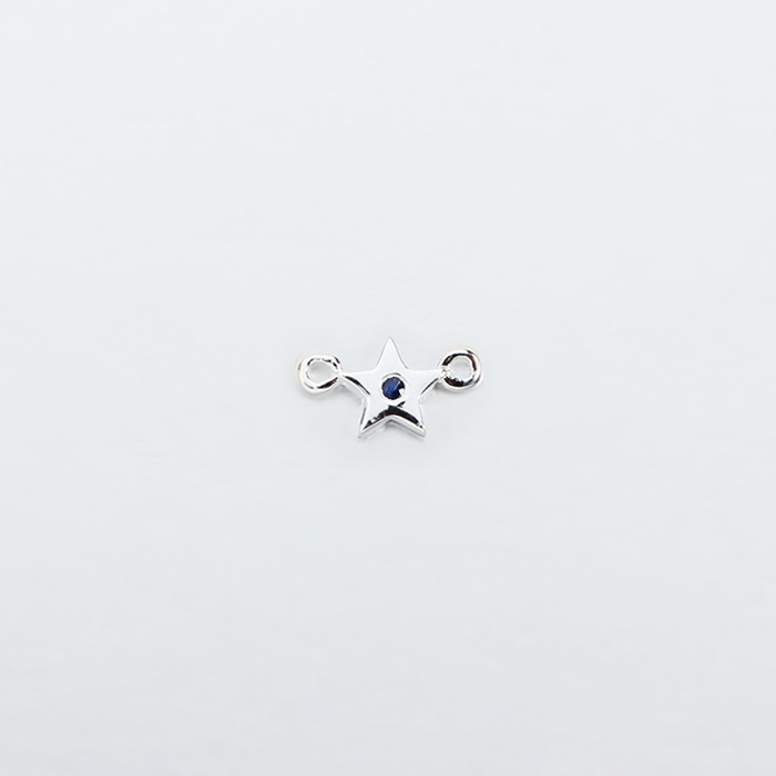 925 Sterling Silver Gemstone Star Connector