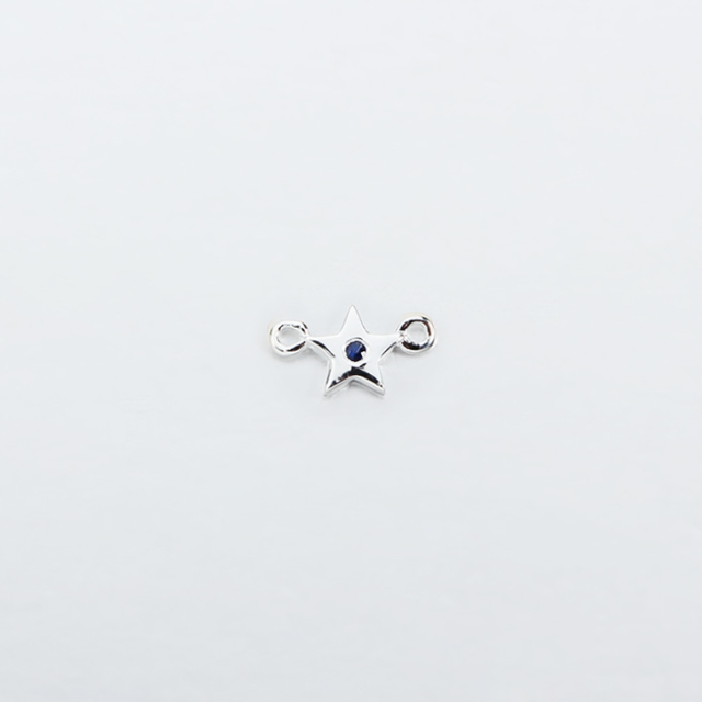 925 Sterling Silver Gemstone Star Connector