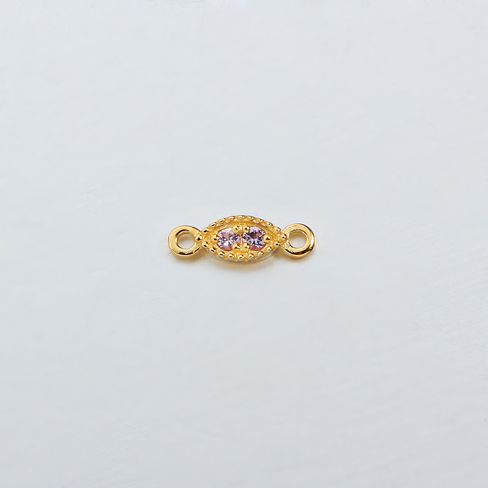 925 Sterling Silver Gemstone Oval Connector