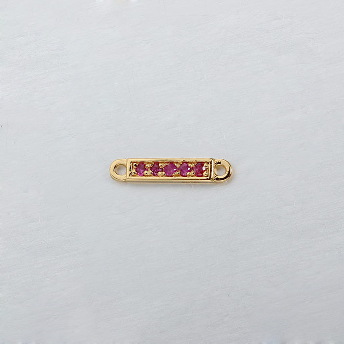 925 Sterling Silver Gemstone Bar Connector--Bigger