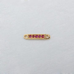 925 Sterling Silver Gemstone Bar Connector--Bigger