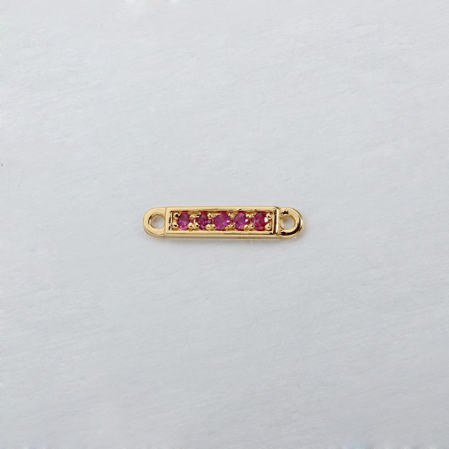 925 Sterling Silver Gemstone Bar Connector--Bigger