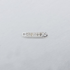 925 Sterling Silver Gemstone Bar Connector--Bigger