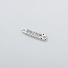 925 Sterling Silver Gemstone Bar Connector--Bigger
