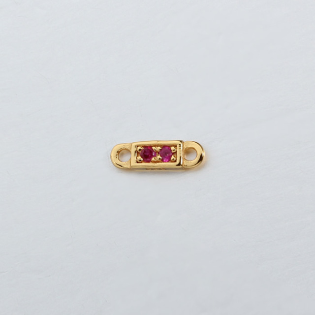 925 Sterling Silver Gemstone Triangle Connector