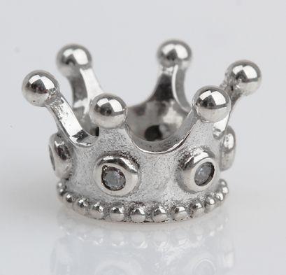 925 Sterling Silver Crown Spacer Beads