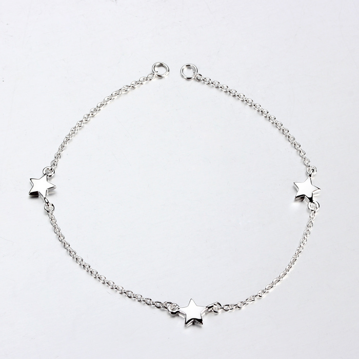925 Sterling Silver Star Link Chain Charm Connector