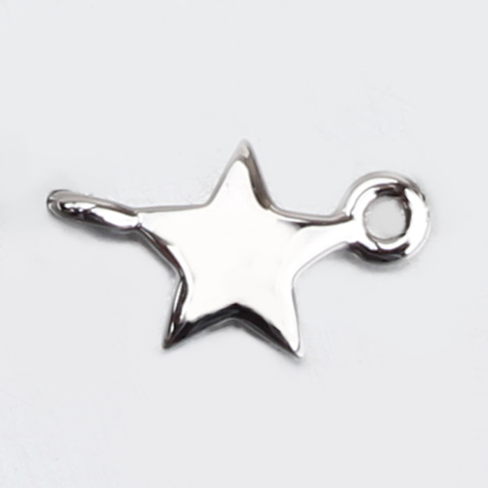 925 Sterling Silver Star Link Chain Charm Connector