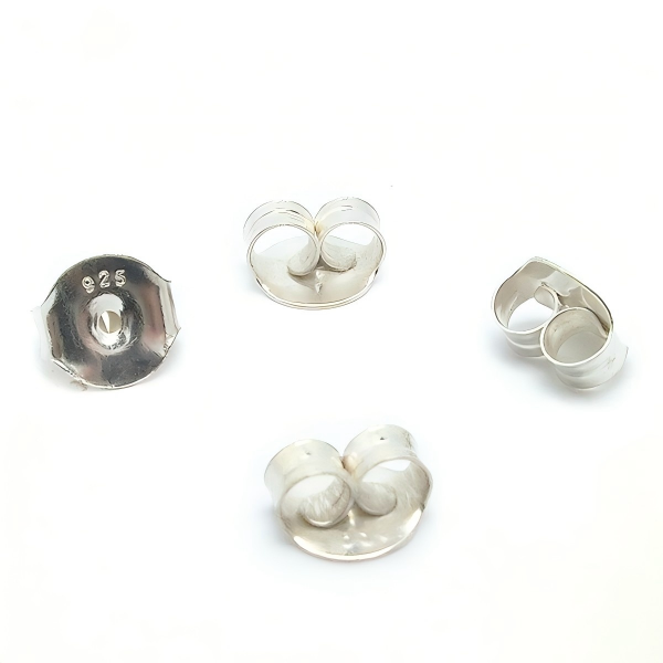 925 Sterling Silver Earring Backs for Studs