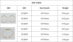 925 Sterling Silver Hoop Earring Findings