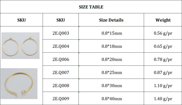 925 Sterling Silver Hoop Earring Findings