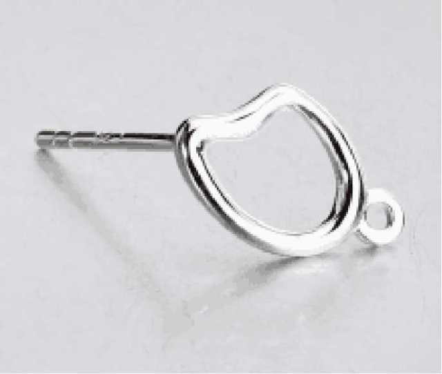 925 Sterling Silver Openwork Minimalist Earstud Findings