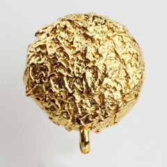 925 Sterling Silver Round Hammered Earstud Findings