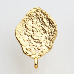 925 Sterling Silver Hammered Earstud Findings