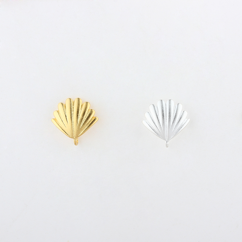 925 Sterling Silver shell shaped Earstud Findings