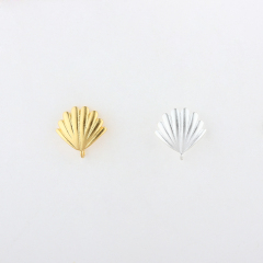 925 Sterling Silver shell shaped Earstud Findings