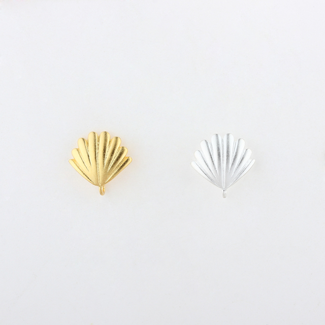 925 Sterling Silver shell shaped Earstud Findings