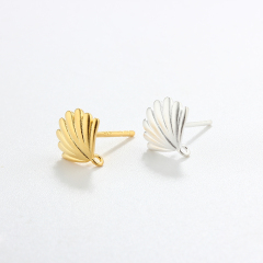 925 Sterling Silver shell shaped Earstud Findings