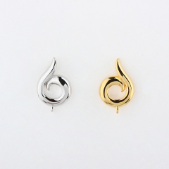 925 Sterling Silver Spiral Swirl Earstud Findings