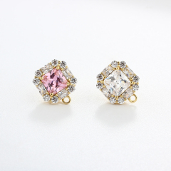 925 Sterling Silver 6mm Square Earrings Studs Findings