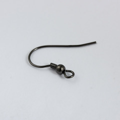 925 Sterling Silver Hook Earring Findings with Bead