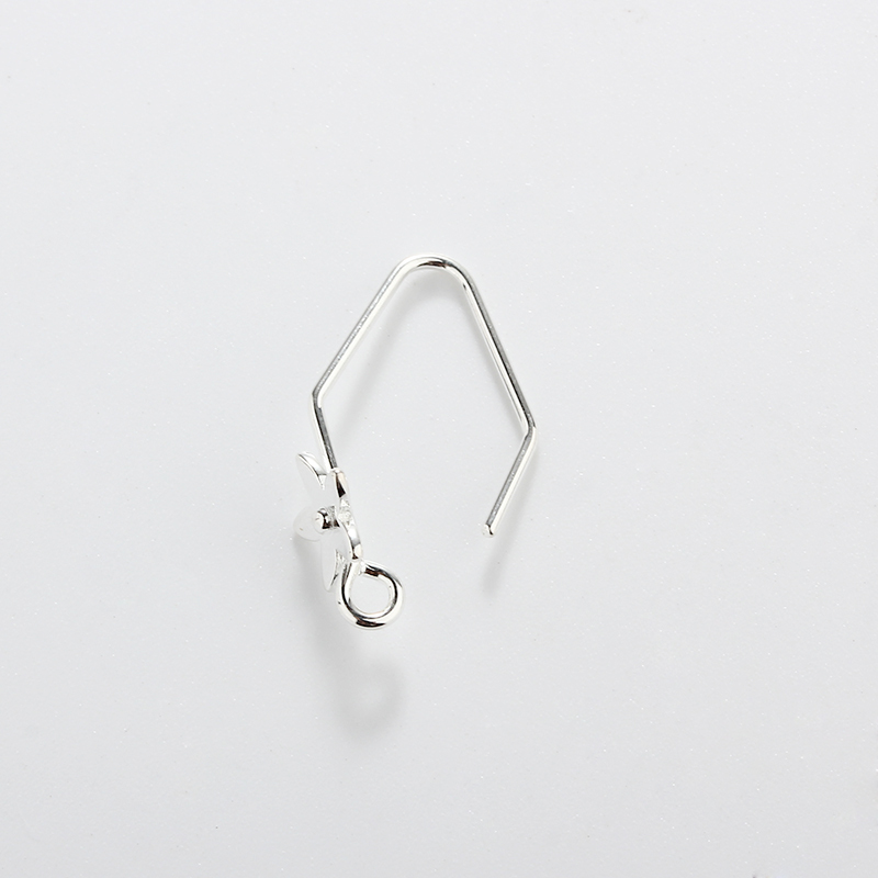 925 Sterling Silver Flower Earhooks Findings