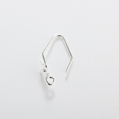 925 Sterling Silver Flower Earhooks Findings