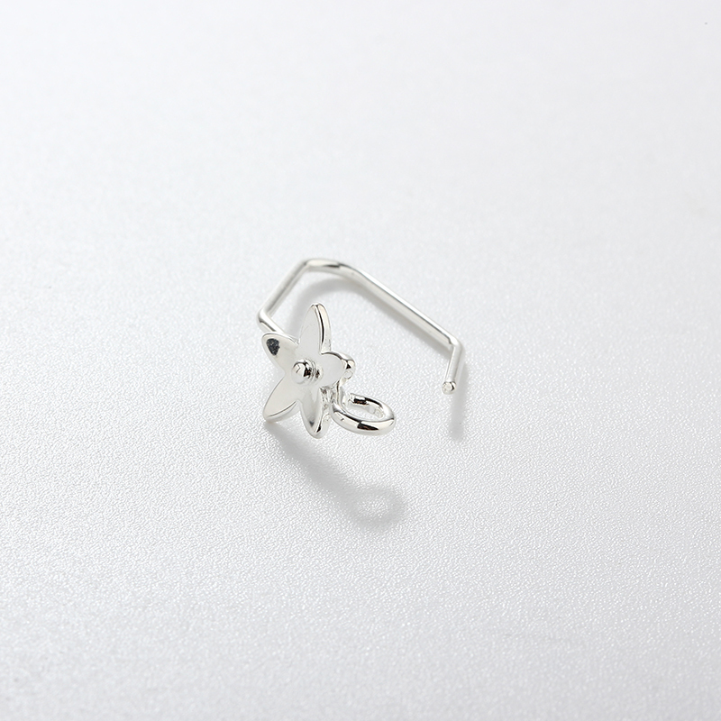925 Sterling Silver Flower Earhooks Findings