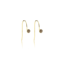 925 Sterling Silver CZ Earrings Hook Findings
