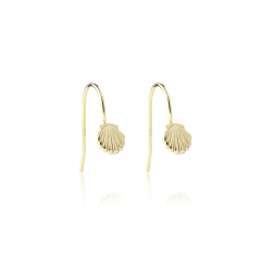 925 Sterling Silver Ocean Shell Earrings Hook Findings
