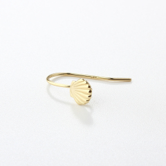 925 Sterling Silver Ocean Shell Earrings Hook Findings