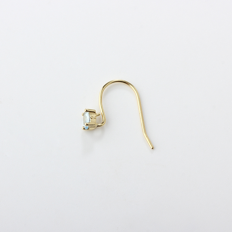 925 Sterling Silver CZ Earrings Hook Findings