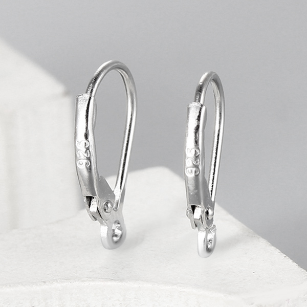925 Sterling Silver French Leverback Earring Hook Findings
