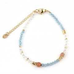 Gold plated 925 Sterling Silver Beads Bracelet
