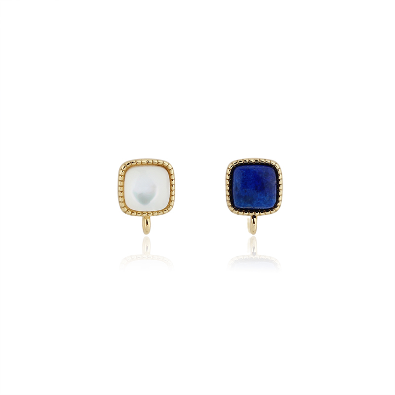 925 Sterling Silver 6mm Square Earrings Studs Findings