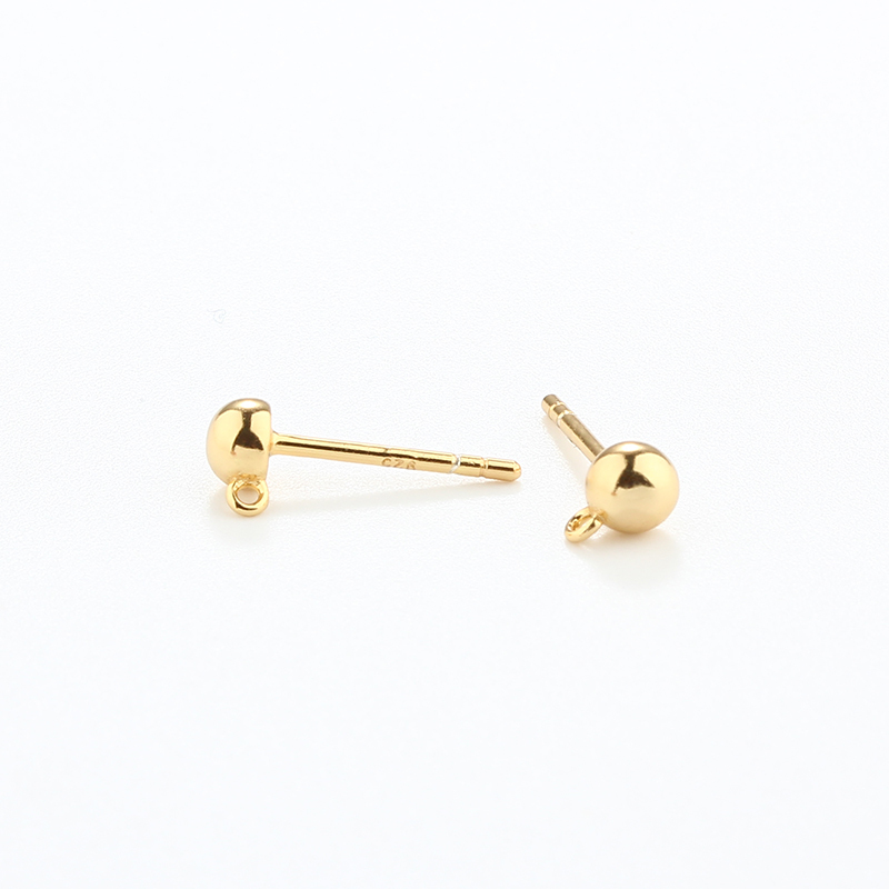 925 Sterling Silver Flower Earrings Studs Findings