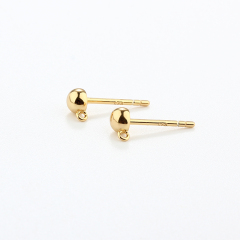 925 Sterling Silver Flower Earrings Studs Findings