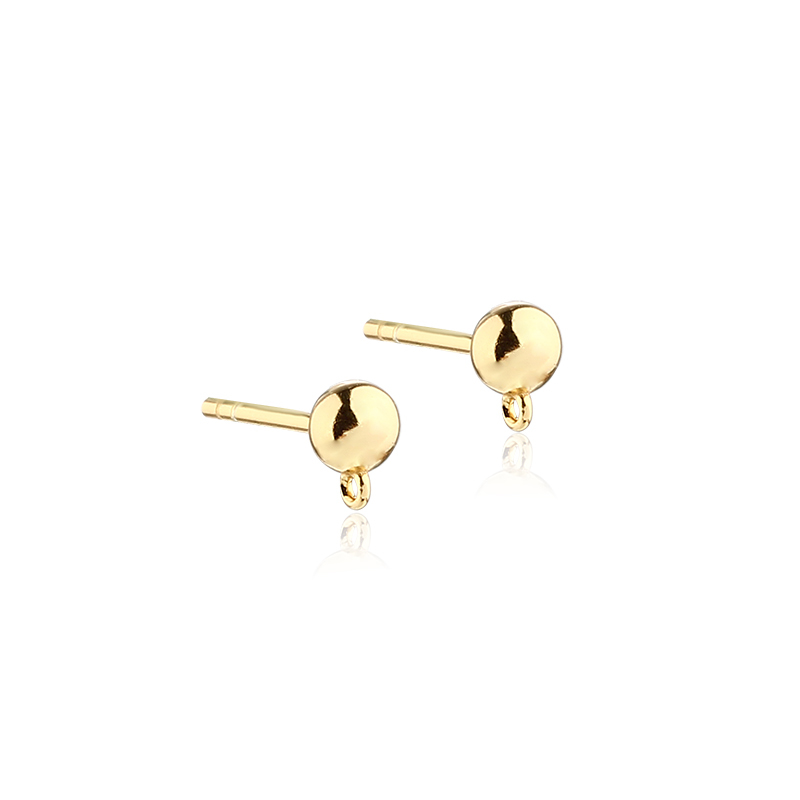 925 Sterling Silver Flower Earrings Studs Findings