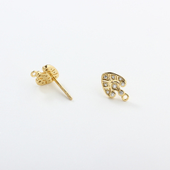 925 Sterling Silver CZ Earrings Studs Finding