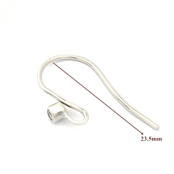 925 Sterling Silver CZ Hook Earring Findings