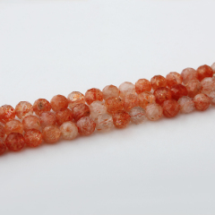Round Sunstone Beads Strand