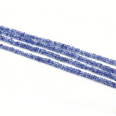 Tanzanite Rondelle Beads Strand