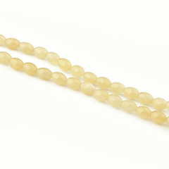 Yellow Jade Rice Beads Strand