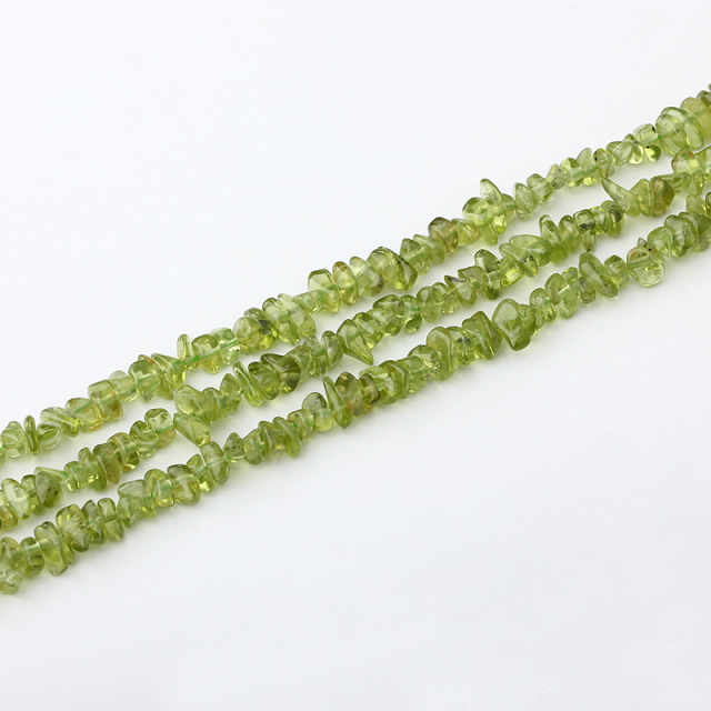 Olivine Irregular Beads Strand