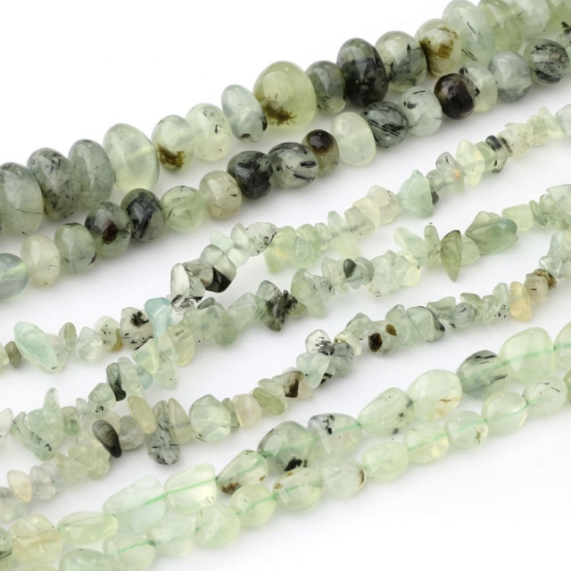 Prehnite Irregular Beads Strand