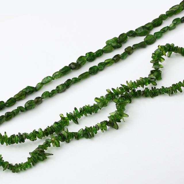 Diopside Irregular Beads Strand