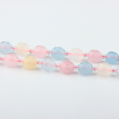 Morganite Oval Cut Beads Strand